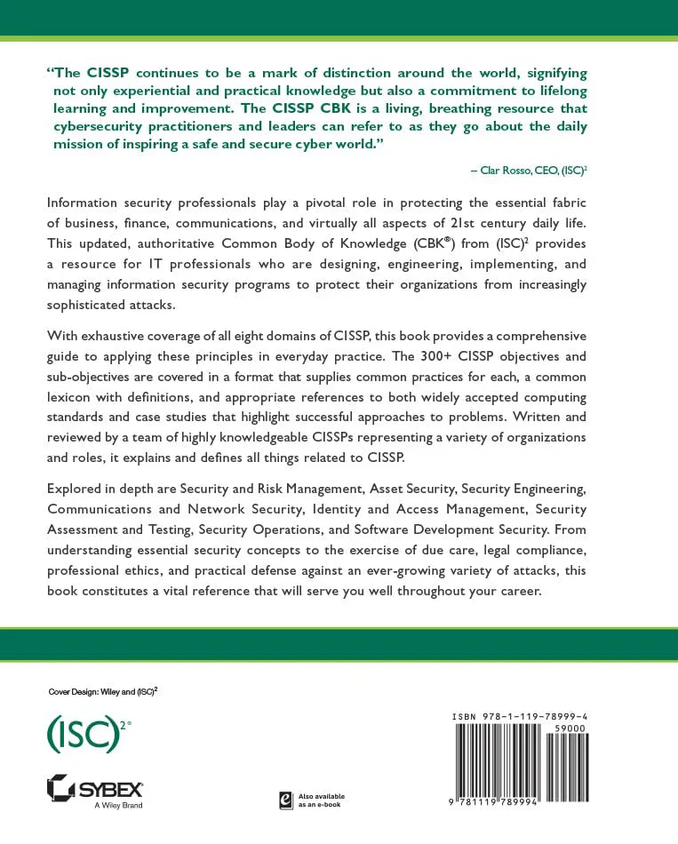 ISC2 CISSP CBK Reference, 6th Edition
