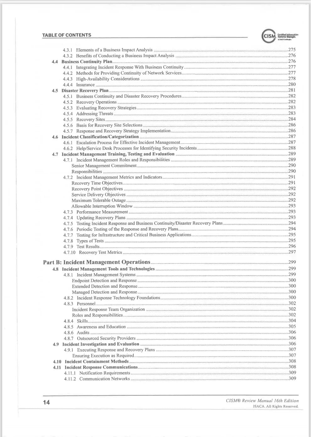 CISM Review Manual, 16th Edition