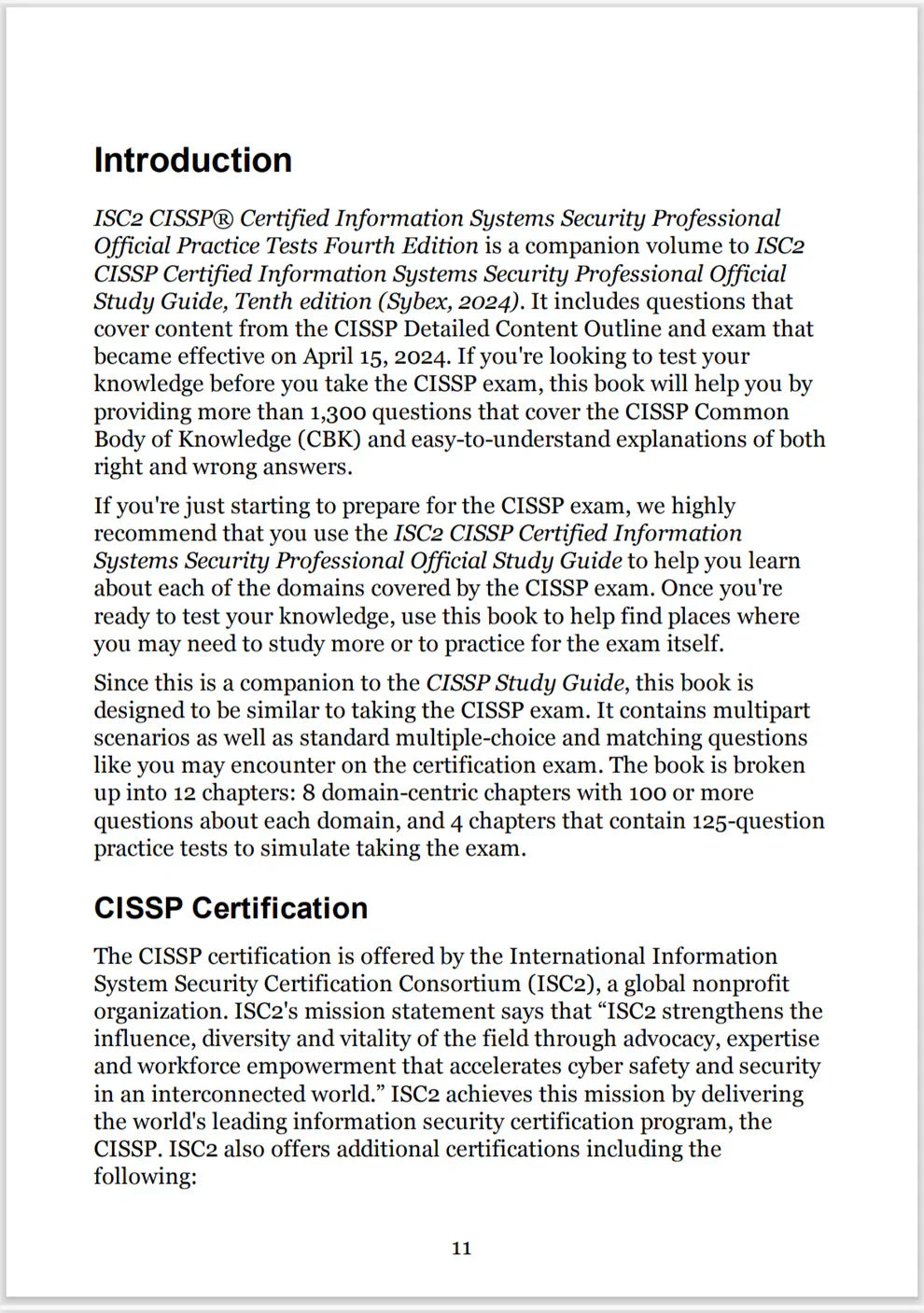 ISC2 CISSP Official Practice Test, 4th Edition
