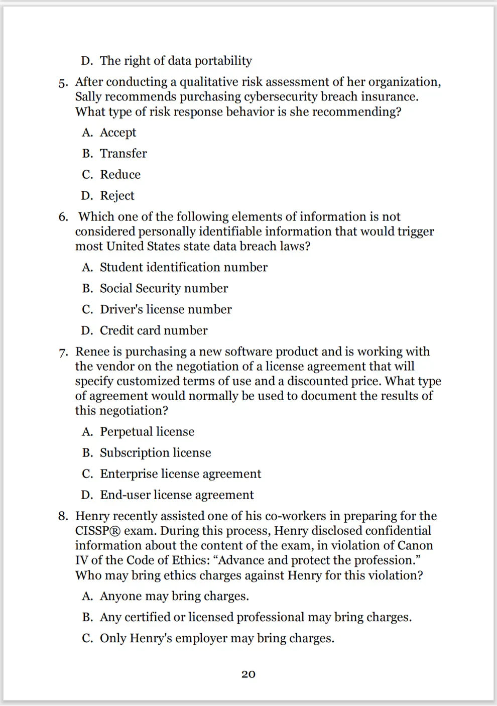 ISC2 CISSP Official Practice Test, 4th Edition