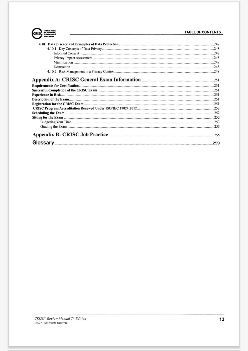 CRISC Review Manual, 7th Edition