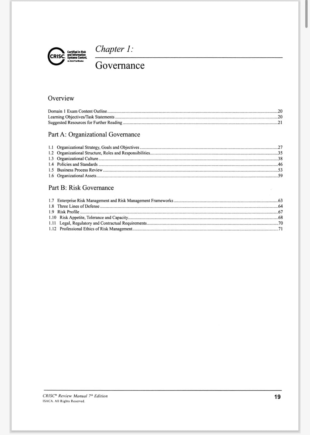 CRISC Review Manual, 7th Edition