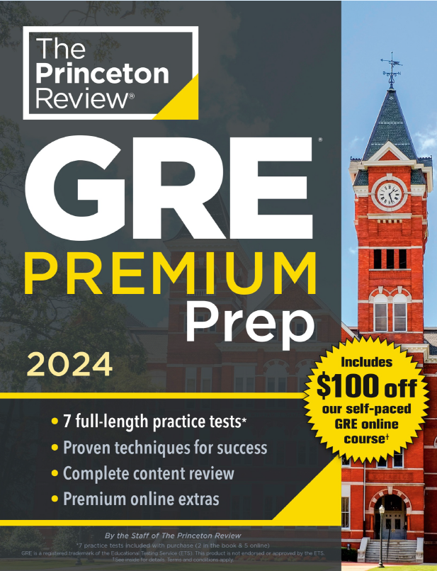 GRE Premium Prep 2024 – The Princeton Review
