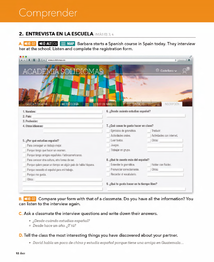 AULA 2 Internacional Plus Spanish A2 Beginner for English Speakers
