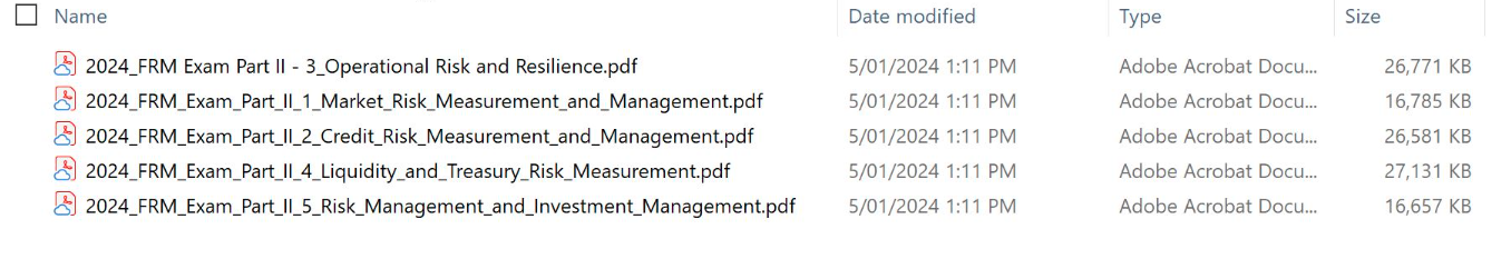 FRM 2024 GARP Part 2 Study Notes