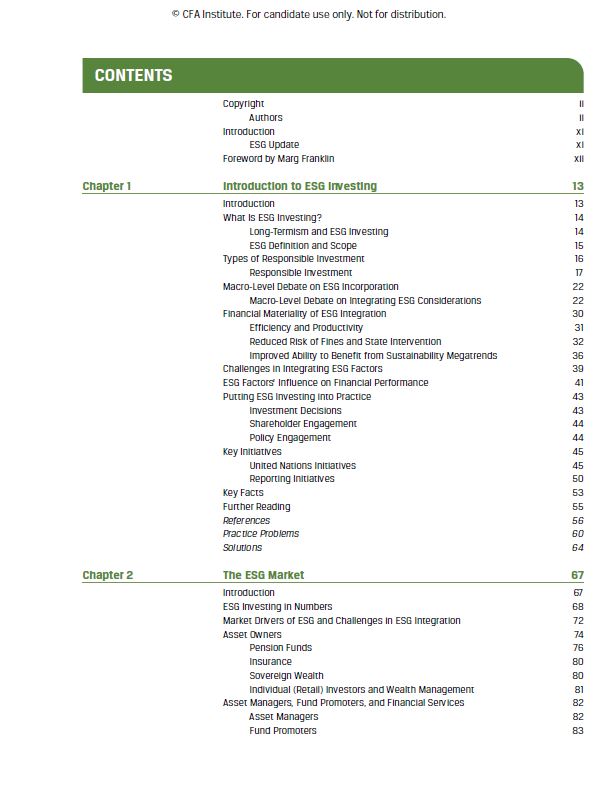 Certificate in ESG Investing Curriculum 2024 Study Book
