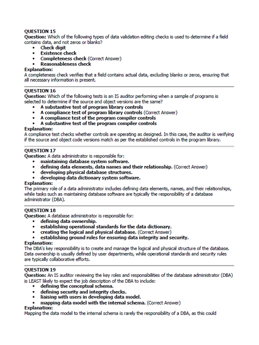 ISACA CISA Exam Dump 2025 – Multiple-Choice Questions with Answers