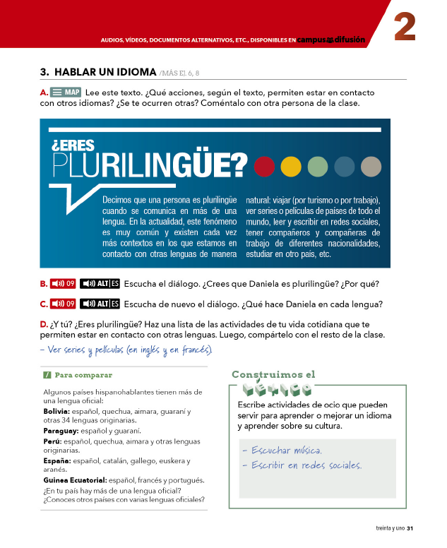 AULA 1 Internacional Plus Spanish A1 Beginner